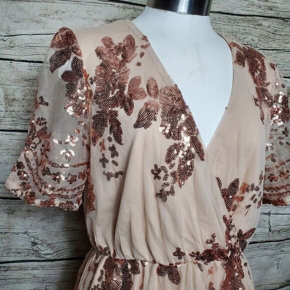 Southern Fried Chics Catching Compliments Dress Sz Large NWT Sequins - Picture 3 of 9